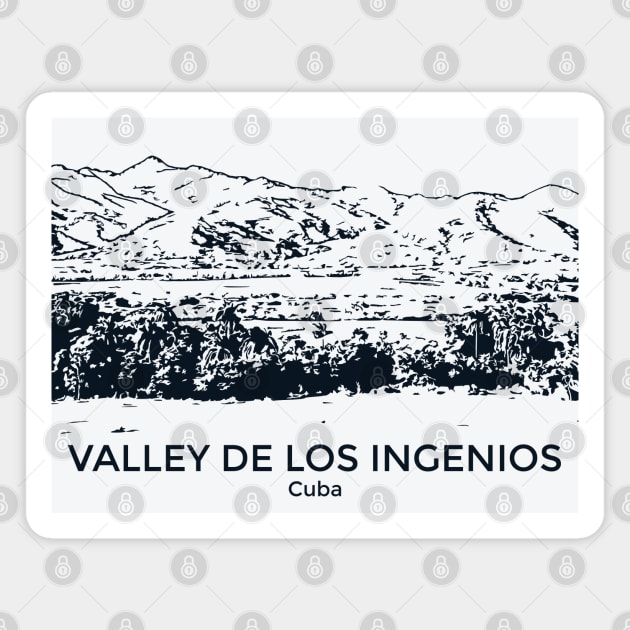 Valley de los Ingenios - Cuba Magnet by Lakeric